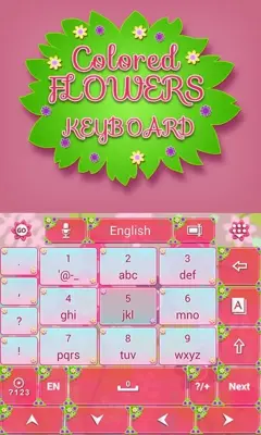 Colored Flowers Keyboard android App screenshot 2