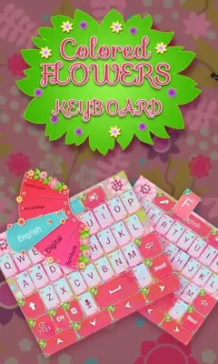 Colored Flowers Keyboard android App screenshot 5